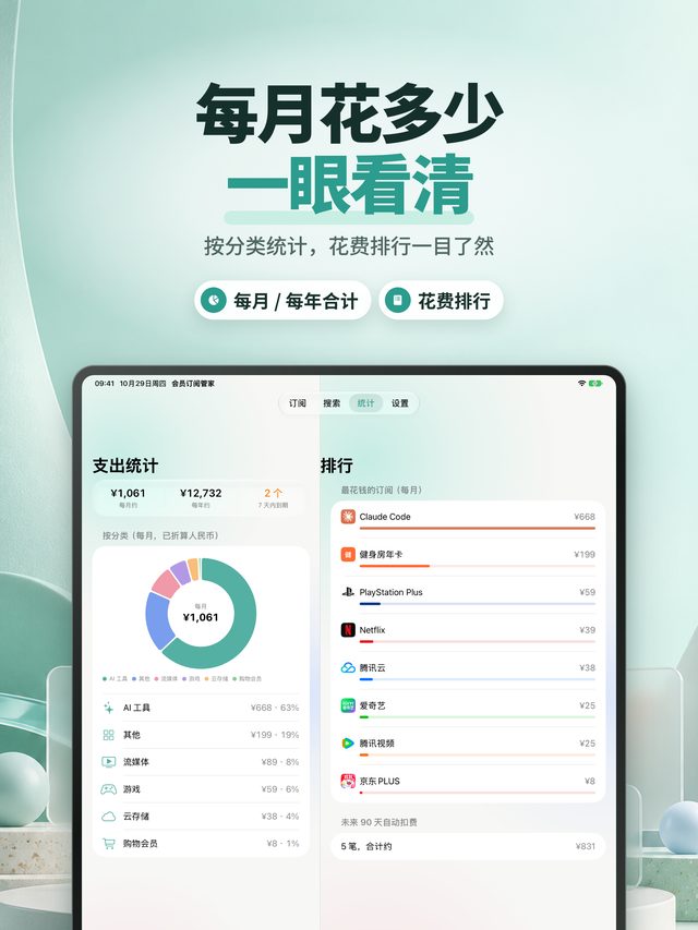 花费统计