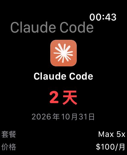 手表订阅详情